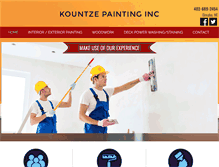 Tablet Screenshot of kountzepainting.com